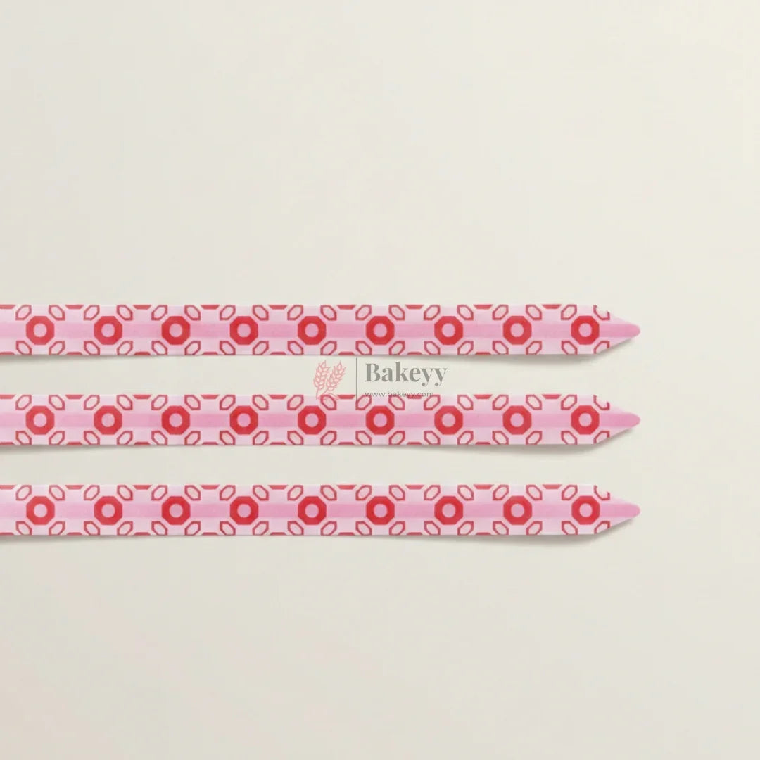 18 cm Printed Pattern Pull Up Gift Ribbon Bow | Easy Self-Tie Decorative Ribbon for Gift Wrapping & Hampers | Multiple Designs Available | Pack of 10 - Bakeyy.com - India - 18 cm Printed Pattern Pull Up Gift Ribbon Bow | Easy Self-Tie Decorative Ribbon for Gift Wrapping & Hampers | Multiple Designs Available | Pack of 10 - Design 1 12.00