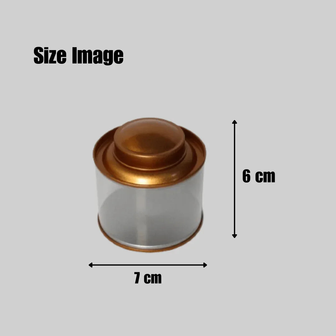 Transparent Round Tin Boxes with Metal Lids | Pack of 12 | Mixed Colour | Decorative Candle Tin | Candle Holder | Acrylic Box | Storage Tin | - Bakeyy.com - India - Transparent Round Tin Boxes with Metal Lids | Pack of 12 | Mixed Colour | Decorative Candle Tin | Candle Holder | Acrylic Box | Storage Tin | - Default Title