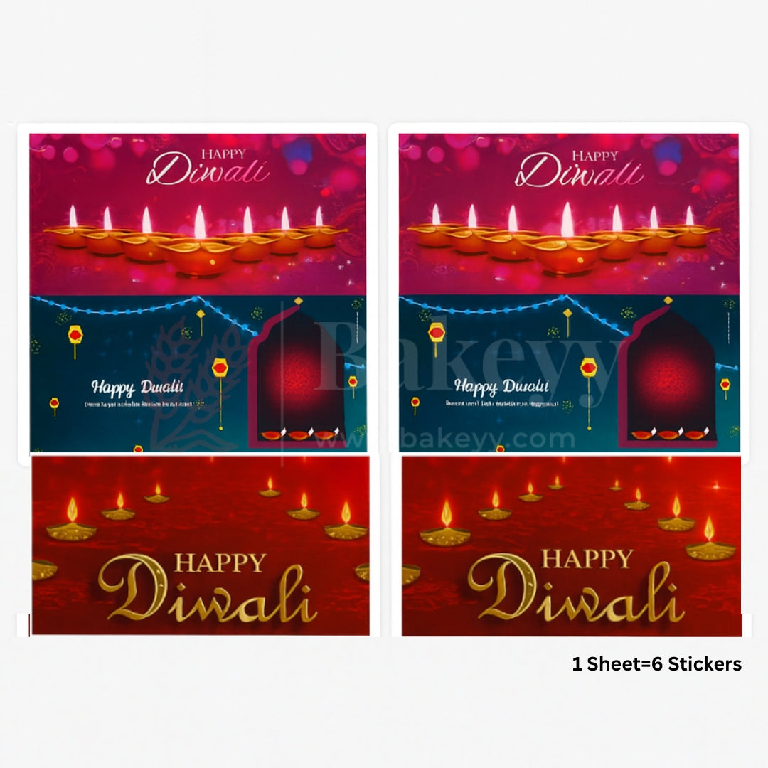 Happy Diwali - Festival of Lights of Lights Sticker | Pack of 10 Sheets