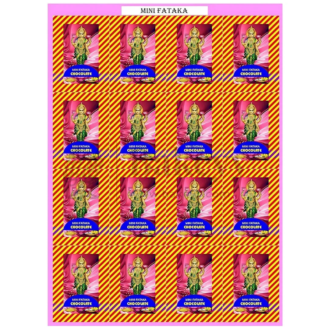 Mini Fataka Chocolate Diwali Sticker | Pack of 10 Sheets - Bakeyy.com - India - Mini Fataka Chocolate Diwali Sticker | Pack of 10 Sheets - Default Title