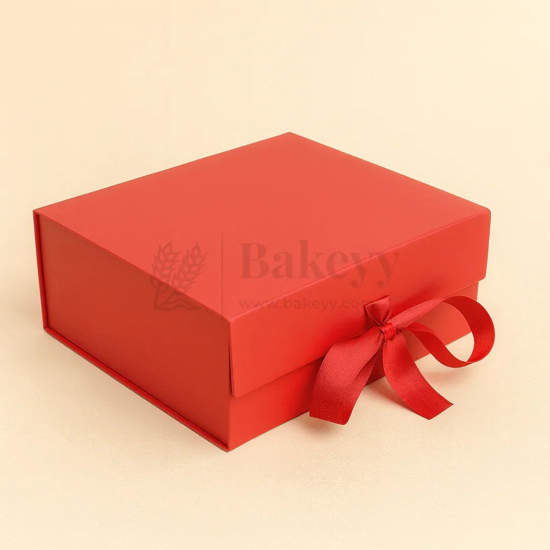 8x8x4 Inch Red Collapsible Hamper Box| 1 Piece