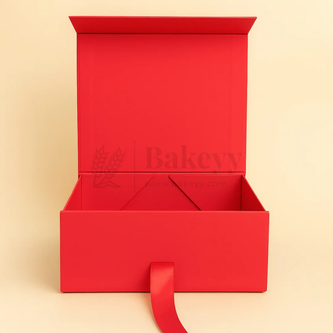 8x8x4 Inch Red Collapsible Hamper Box| 1 Piece