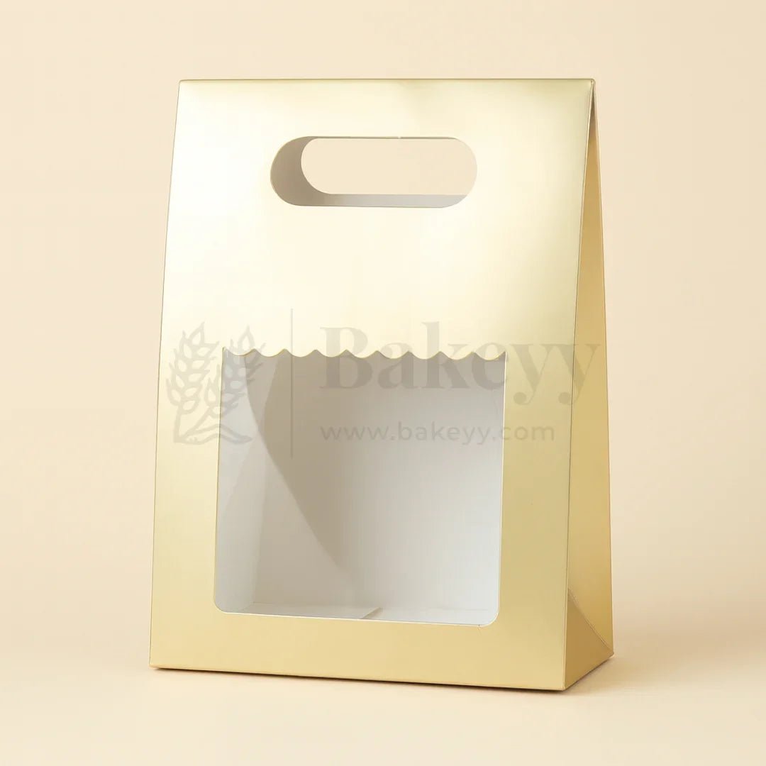 Gold Paper D-Cut Bags| Pack of 10 - Bakeyy.com - India - Gold Paper D-Cut Bags| Pack of 10 - Default Title