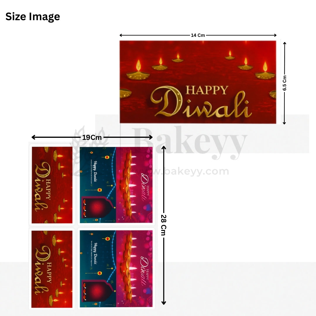 Happy Diwali - Festival of Lights of Lights Sticker | Pack of 10 Sheets