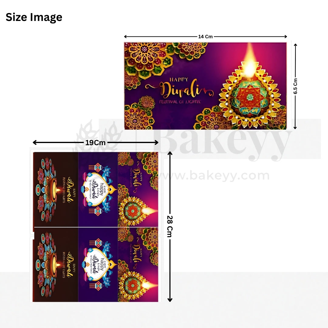 Happy Diwali - Festival of Lights of Lights Sticker D2 | Pack of 10 Sheets