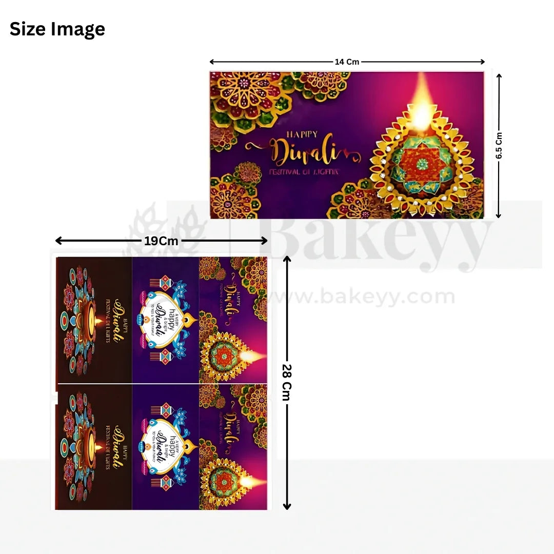 Happy Diwali - Festival of Lights of Lights Sticker D2 | Pack of 10 Sheets