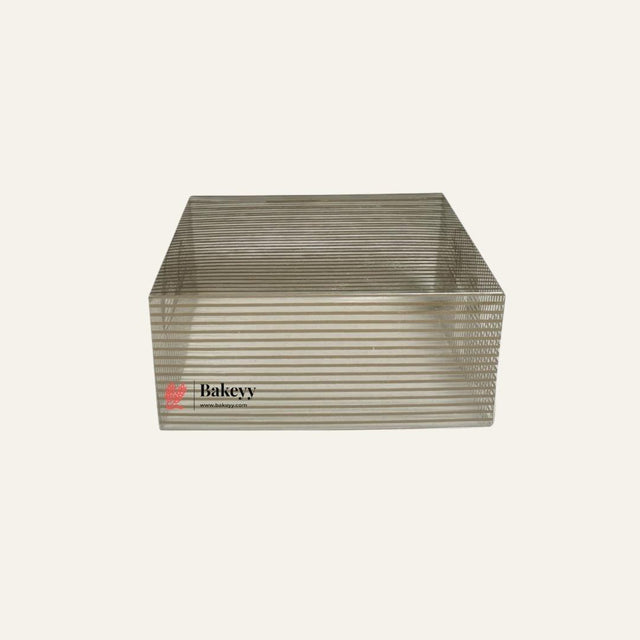 12.5 x 12.5 x 5.5 cm| Brown Lined PVC Gift Box with Lid | Pack of 10 - Bakeyy.com - India - 12.5 x 12.5 x 5.5 cm| Brown Lined PVC Gift Box with Lid | Pack of 10 - Default Title