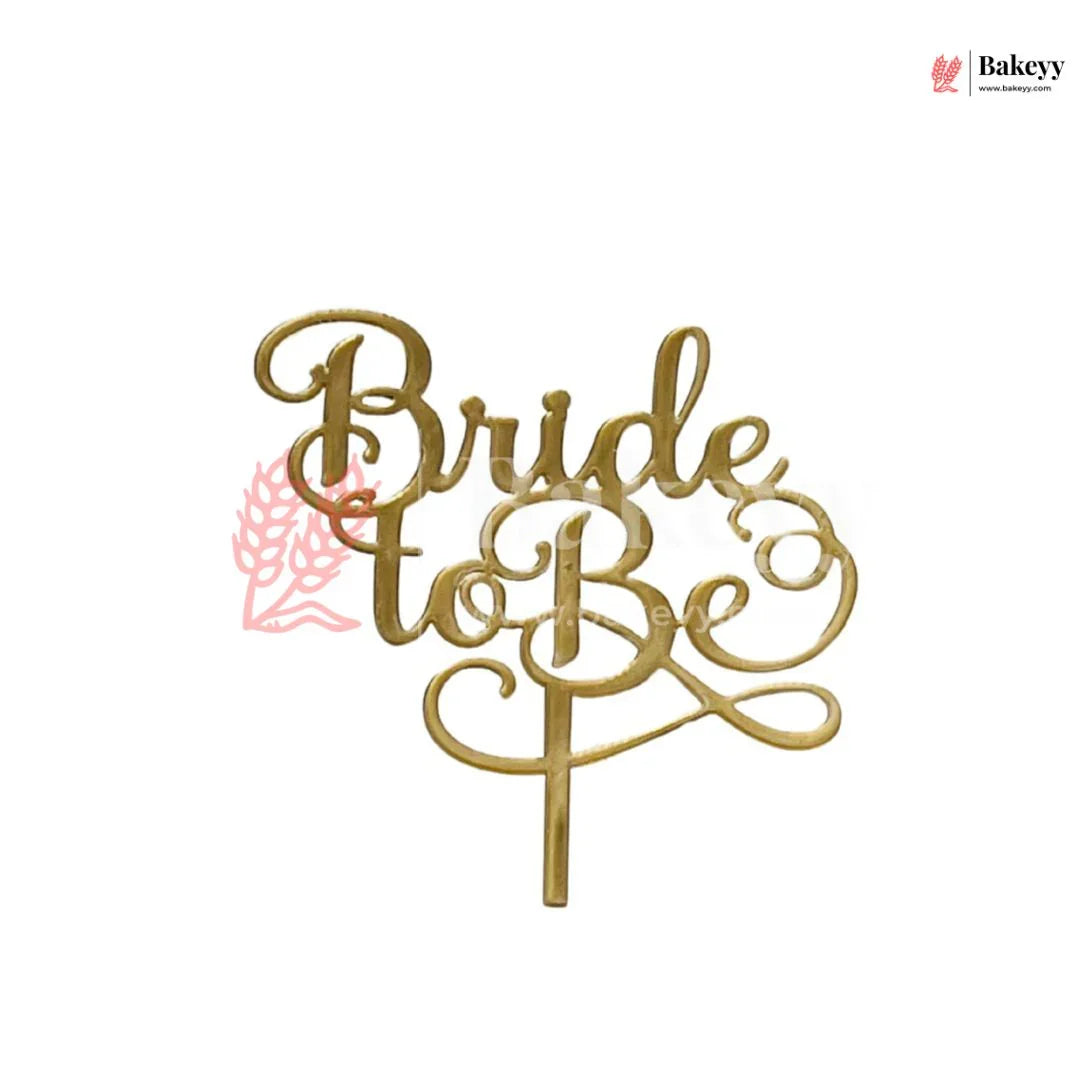 4" inch Bride To be Cake Topper