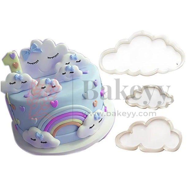Fluffy Cloud Cookie Cutters| Biscuit and Fondant Cutters| Perfect for Cookie Making, DIY Art Projects|Set Of 5 Pcs - Bakeyy.com - India - Fluffy Cloud Cookie Cutters| Biscuit and Fondant Cutters| Perfect for Cookie Making, DIY Art Projects|Set Of 5 Pcs - Default Title
