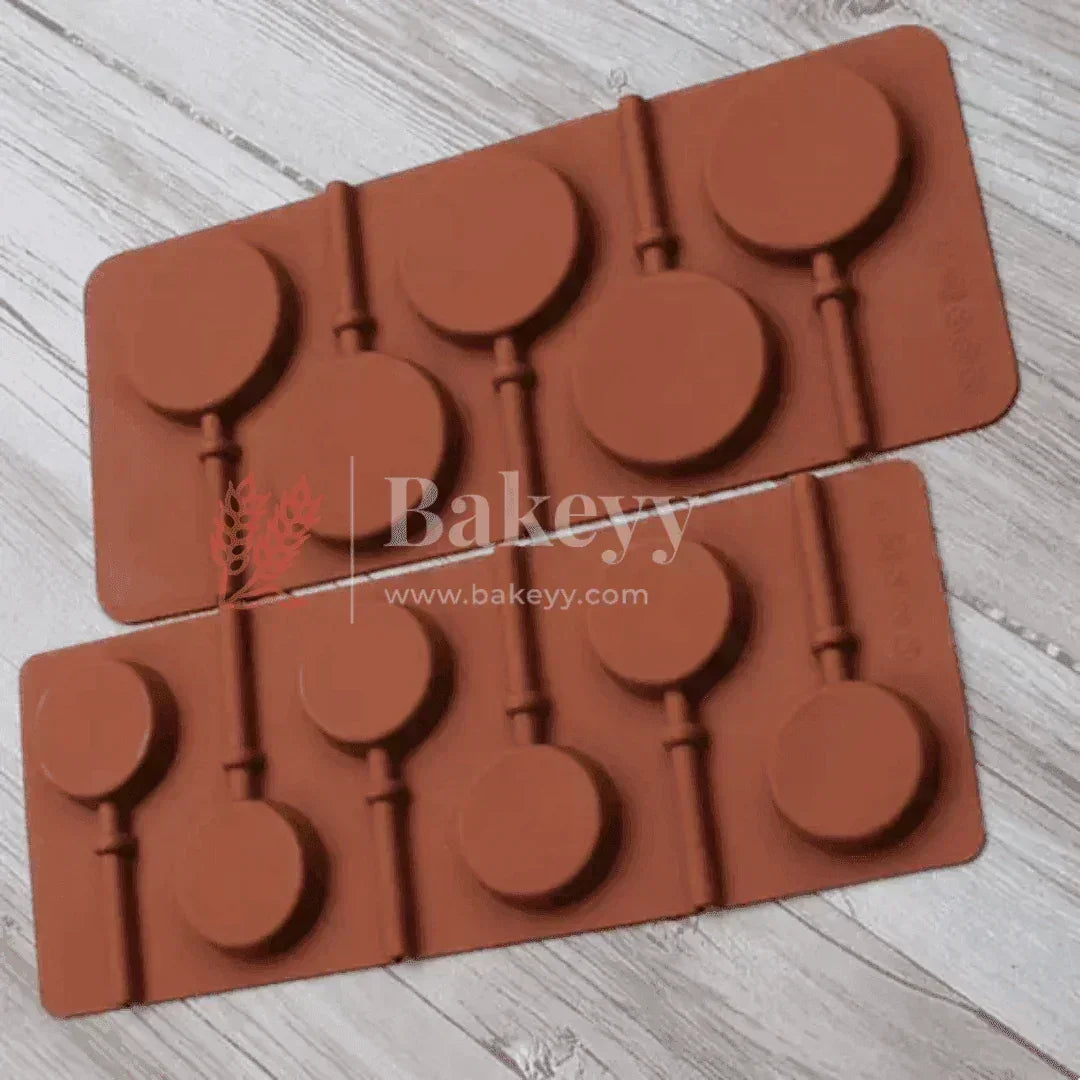 Silicone Round Design Lollypop Mould | Chocolate Mould - Bakeyy.com - India - Silicone Round Design Lollypop Mould | Chocolate Mould - Default Title