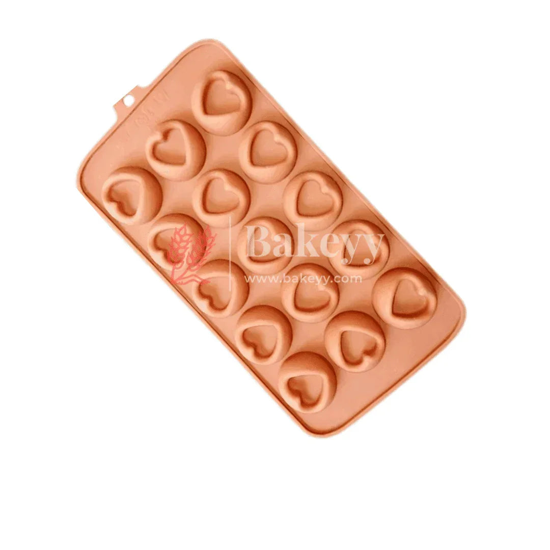 Heart Silicone Chocolate Mould | Chocolate Making and Shaping Mould | - Bakeyy.com - India - Heart Silicone Chocolate Mould | Chocolate Making and Shaping Mould | - Default Title