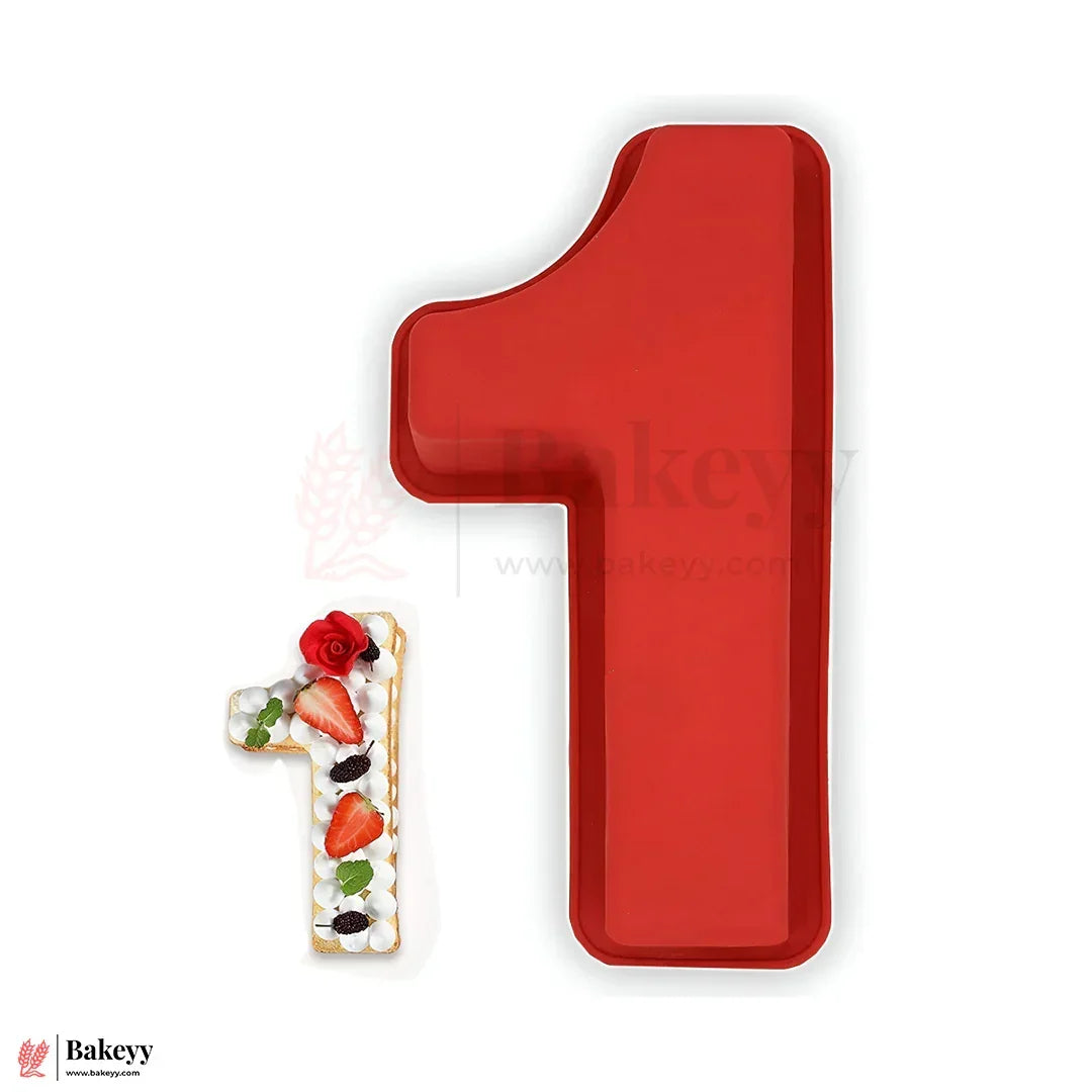 Premium Number 1 Silicone Cake Mold – Non-Stick, Food-Grade, for Birthday & Anniversary Cakes (Pack Of 1) - Bakeyy.com - India - Premium Number 1 Silicone Cake Mold – Non-Stick, Food-Grade, for Birthday & Anniversary Cakes (Pack Of 1) - Default Title