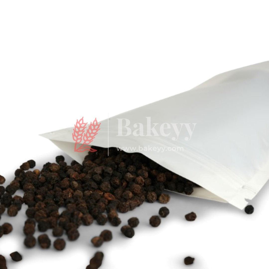 Zip Lock Pouch | Milky White Pouch Without Window | Customized Printing - Bakeyy.com - India - Zip Lock Pouch | Milky White Pouch Without Window | Customized Printing - Pack of 1000 / 10x17 CM - 100 gm