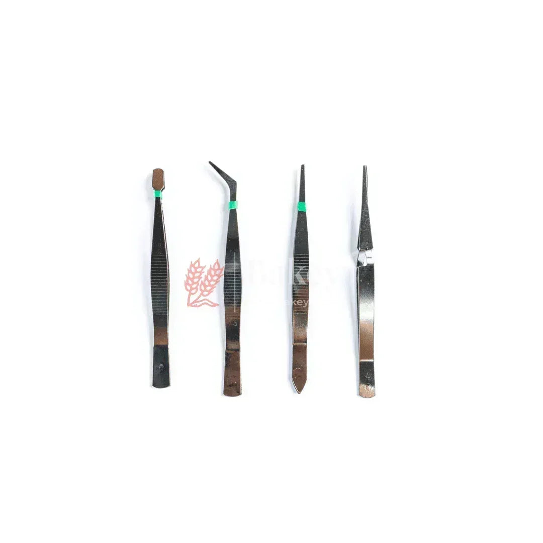 Stainless Steel Precision Tweezers Set | 4-Piece Sugar craft & Baking Tools | - Bakeyy.com - India - Stainless Steel Precision Tweezers Set | 4-Piece Sugar craft & Baking Tools | - Default Title