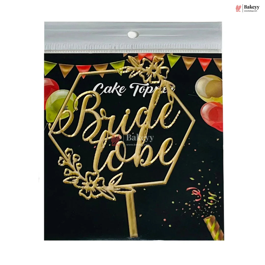 4" inch Bride To be Cake Topper