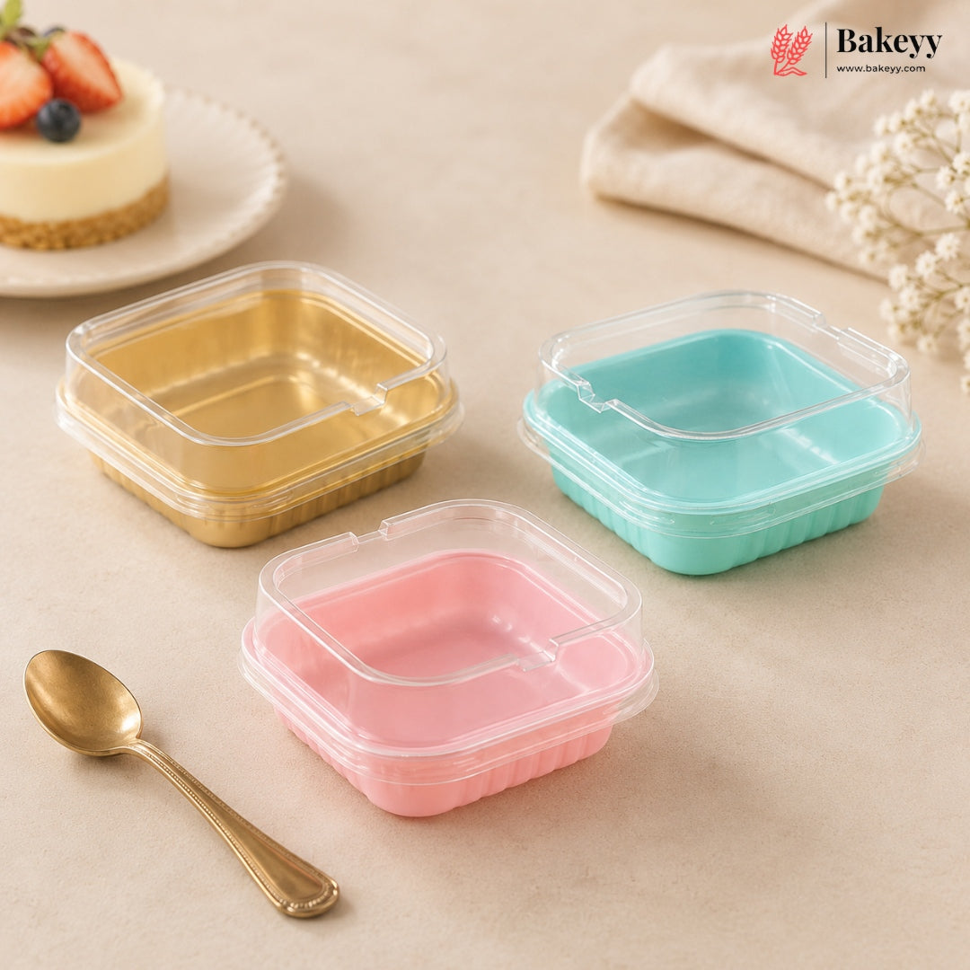 1 Brownie Box | Mini Muffins Pastry Packaging Box | Individual Pastry Container | Pack Of 50
