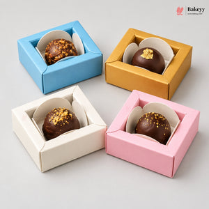 1 Cavity Chocolate Box | Multiple Colors Available | Cavity Box | Pack of 25