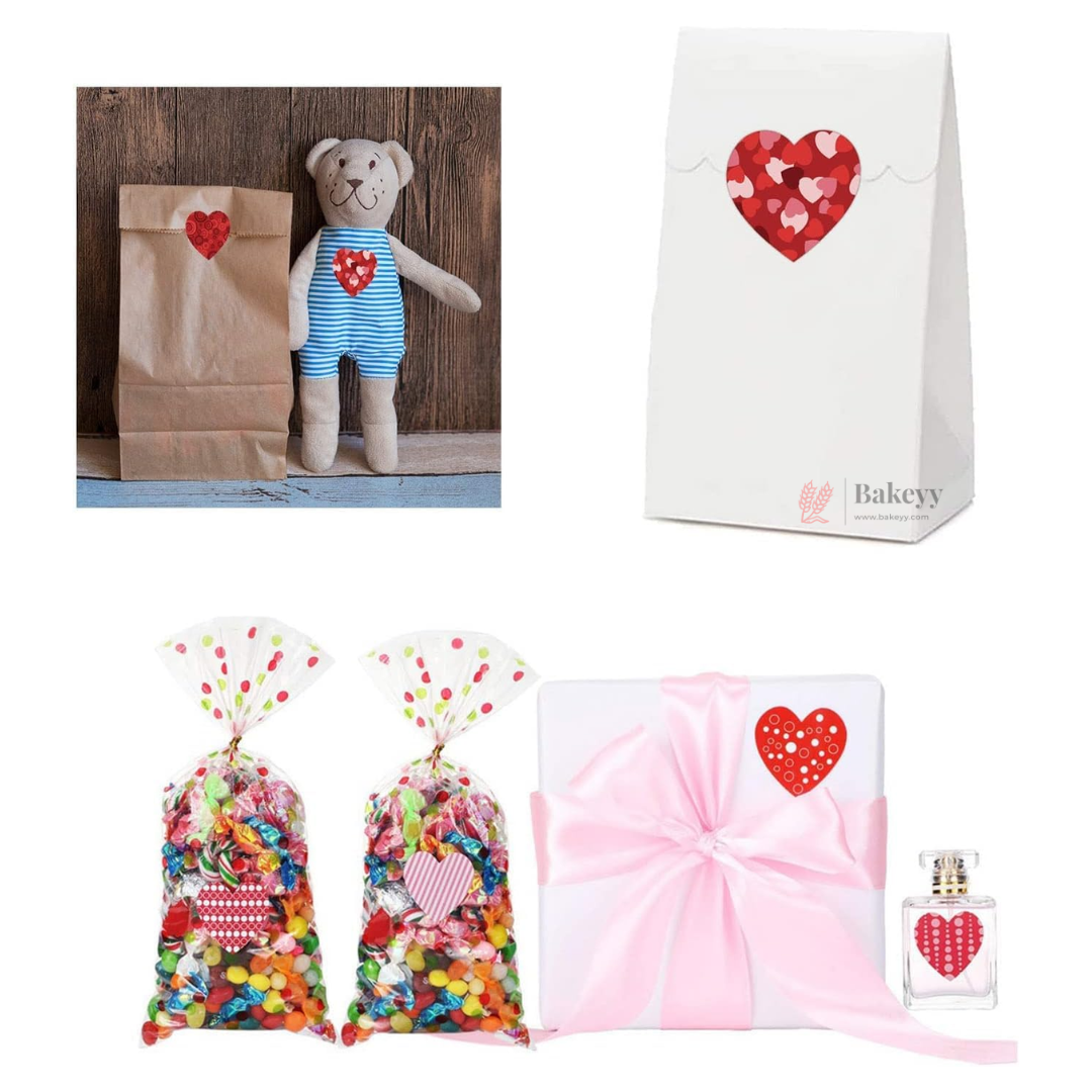 1 Inch Heart Shape Stickers Roll