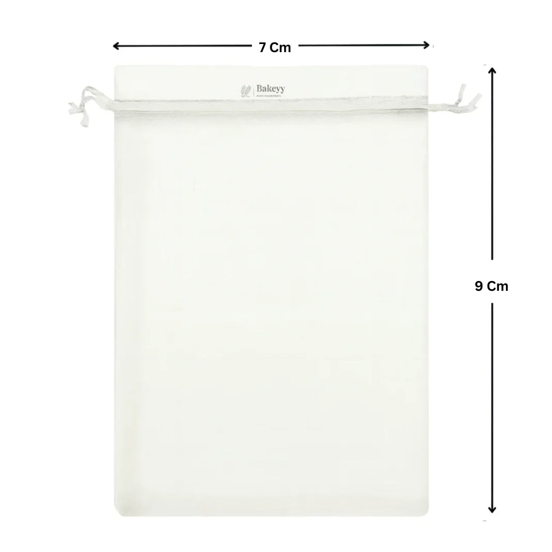 White Organza Potli Bags