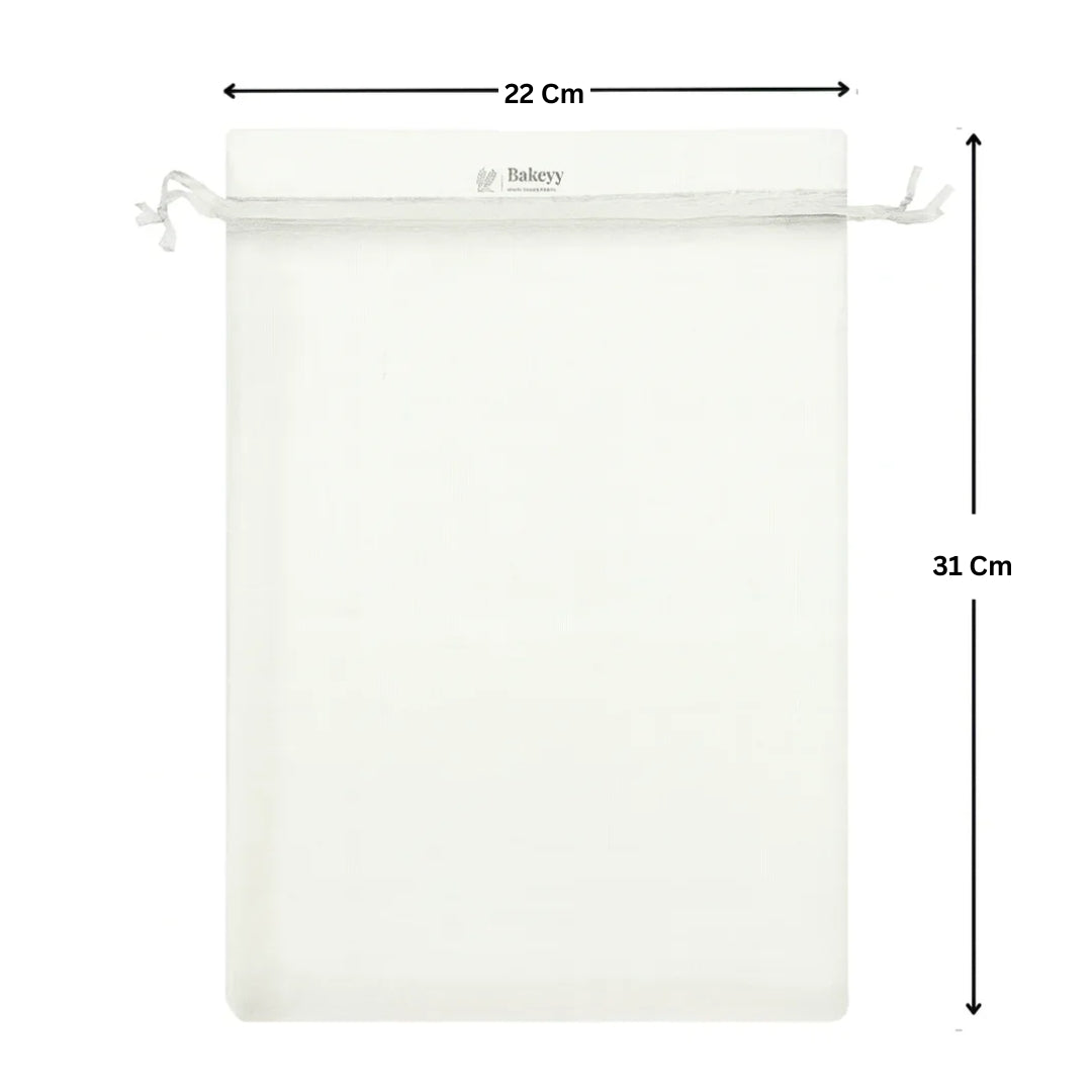 White Organza Potli Bags