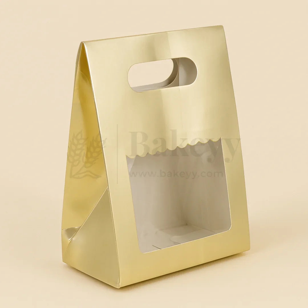 Gold Paper D-Cut Bags| Pack of 10 - Bakeyy.com - India - Gold Paper D-Cut Bags| Pack of 10 - Default Title