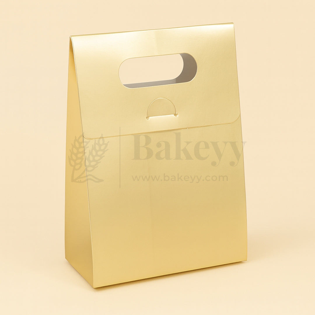Gold Paper D-Cut Bags| Pack of 10