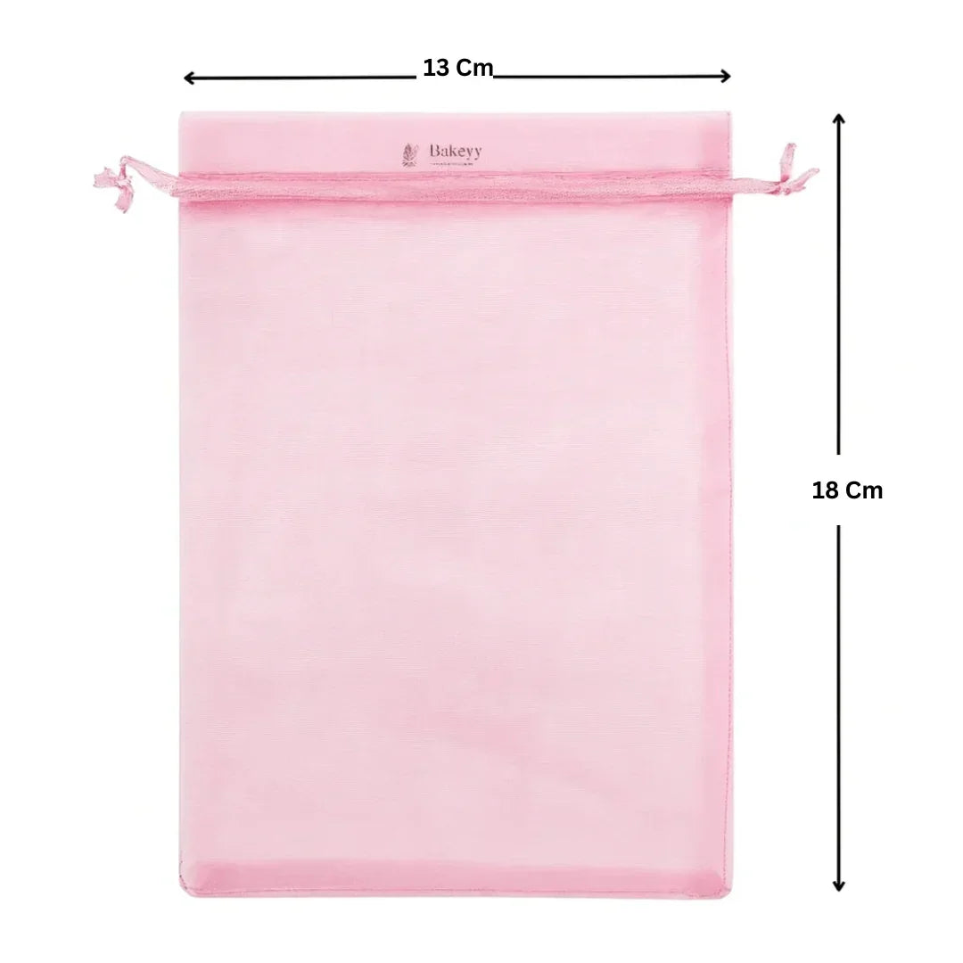 Light Pink Colour Organza Potli Bag