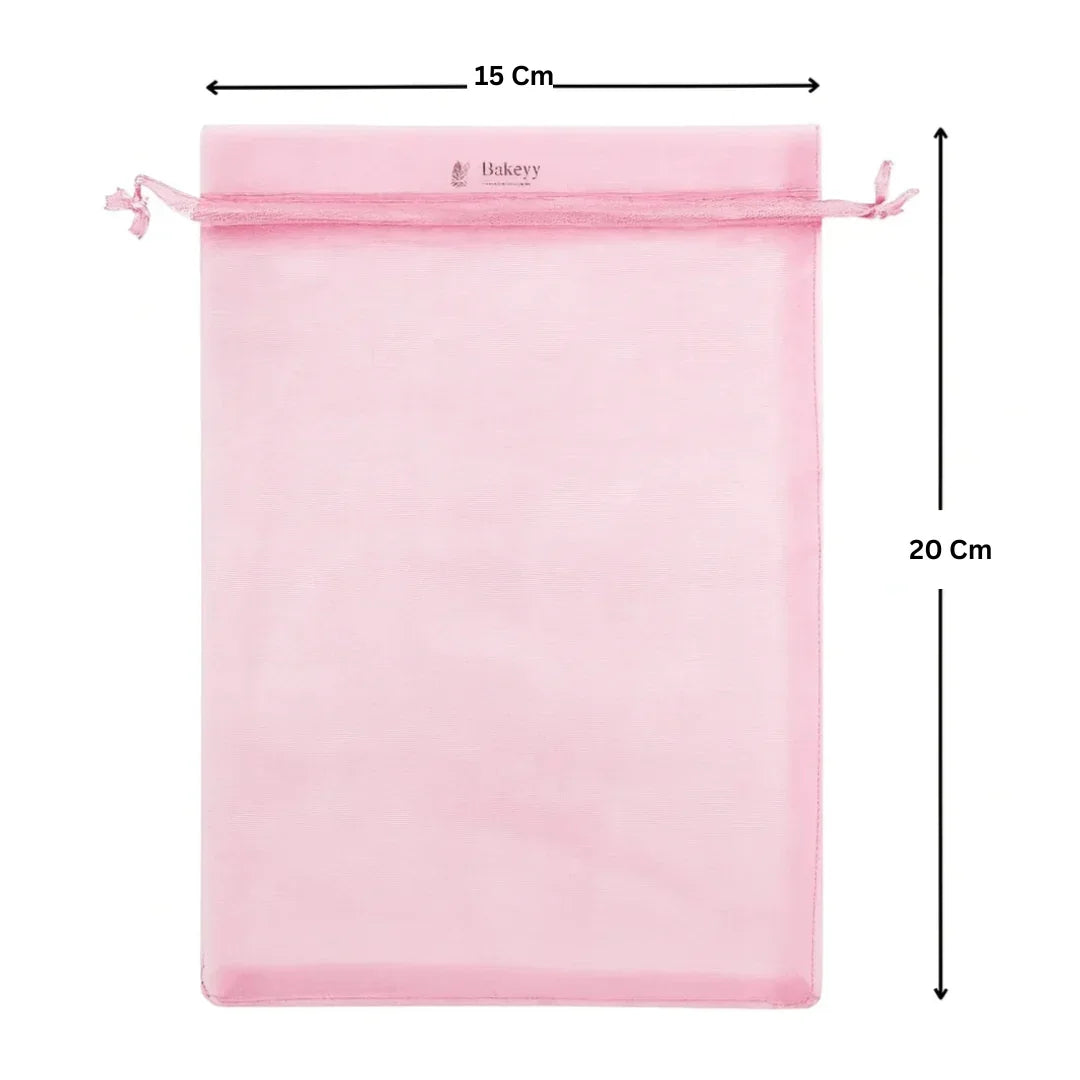 Light Pink Colour Organza Potli Bag