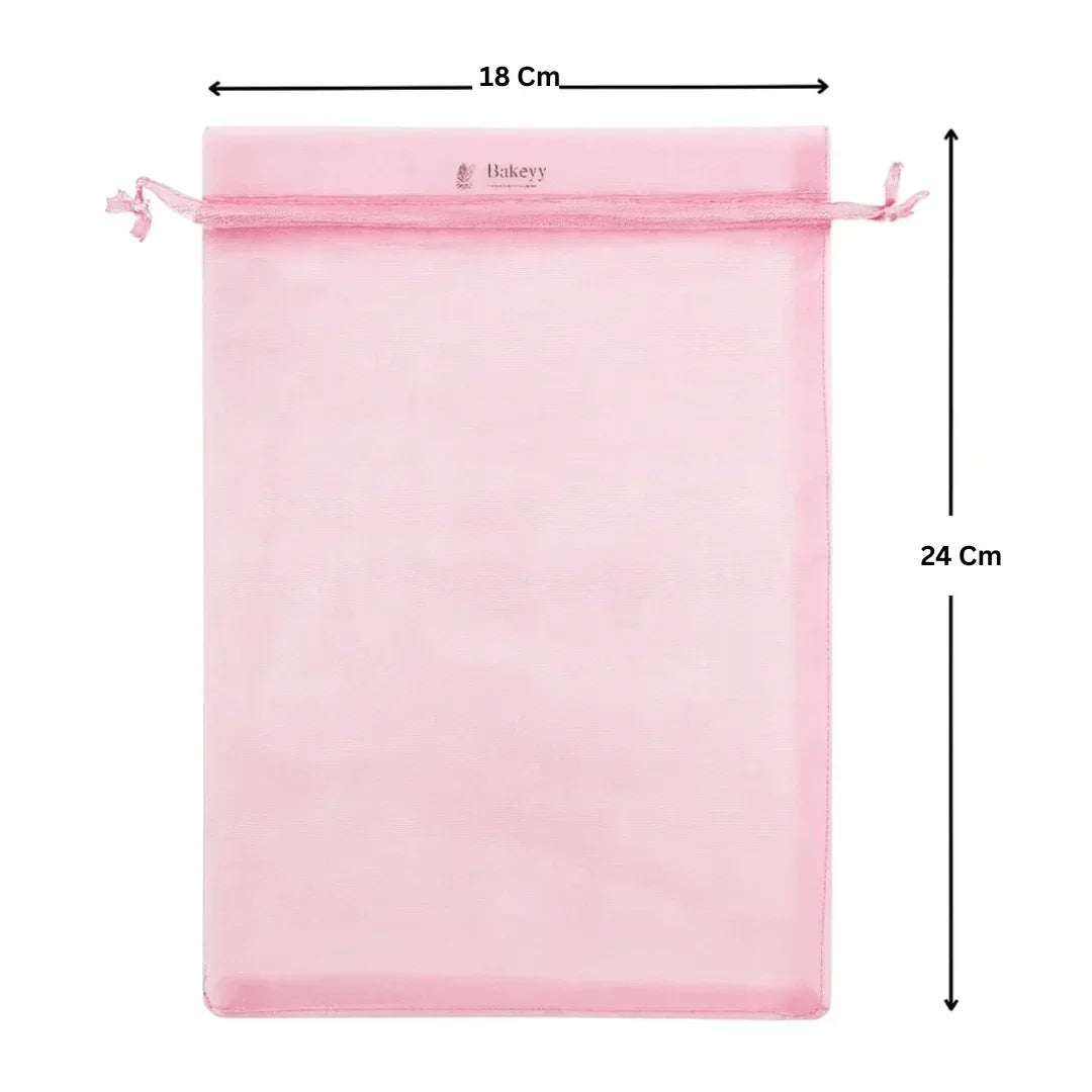 Light Pink Colour Organza Potli Bag