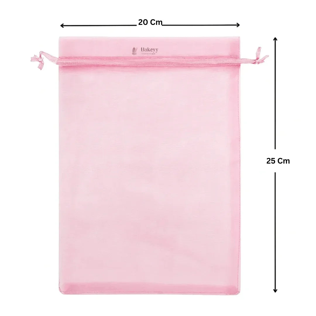 Light Pink Colour Organza Potli Bag