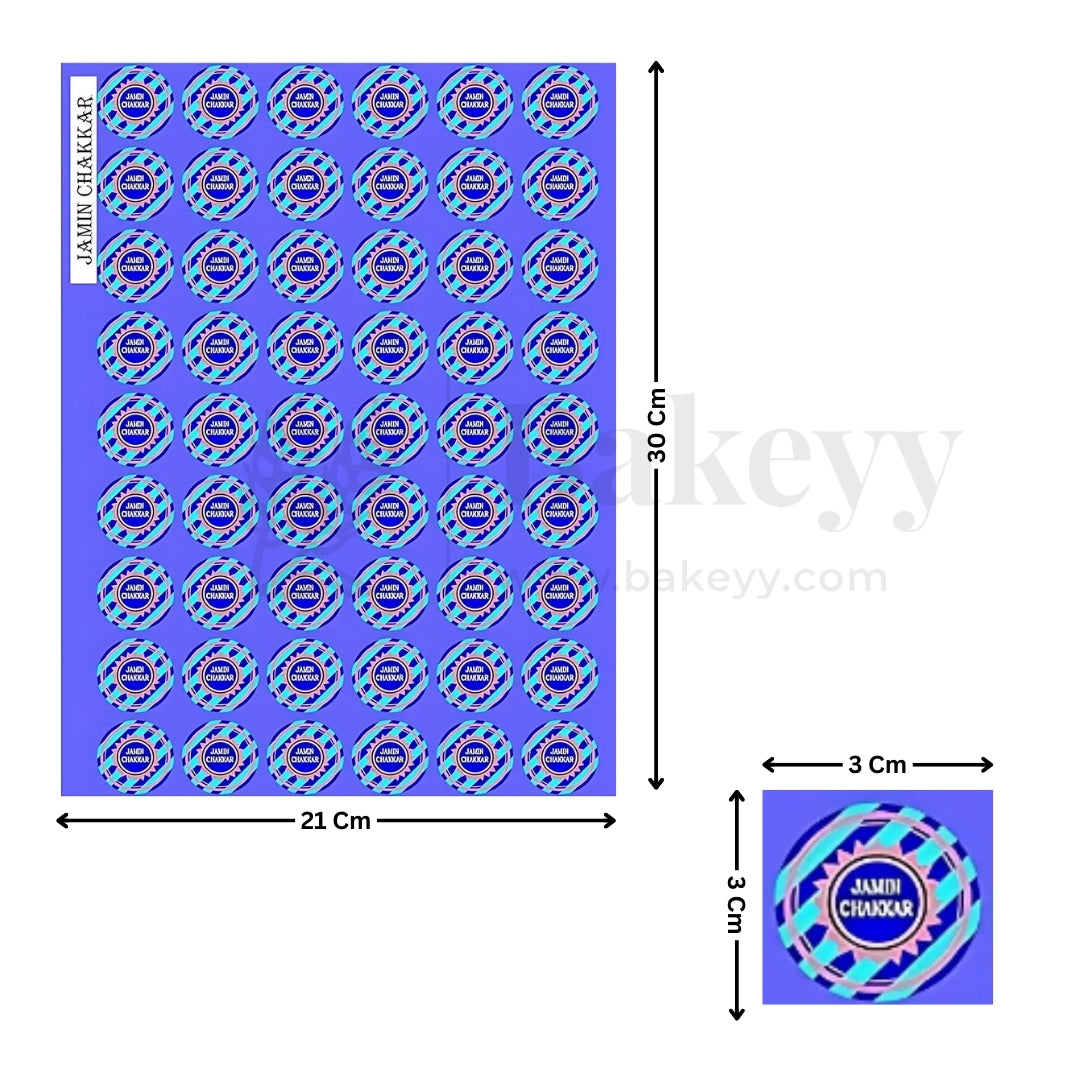 Jamin Chakkar Diwali Stickers | Pack of 10 Sheets