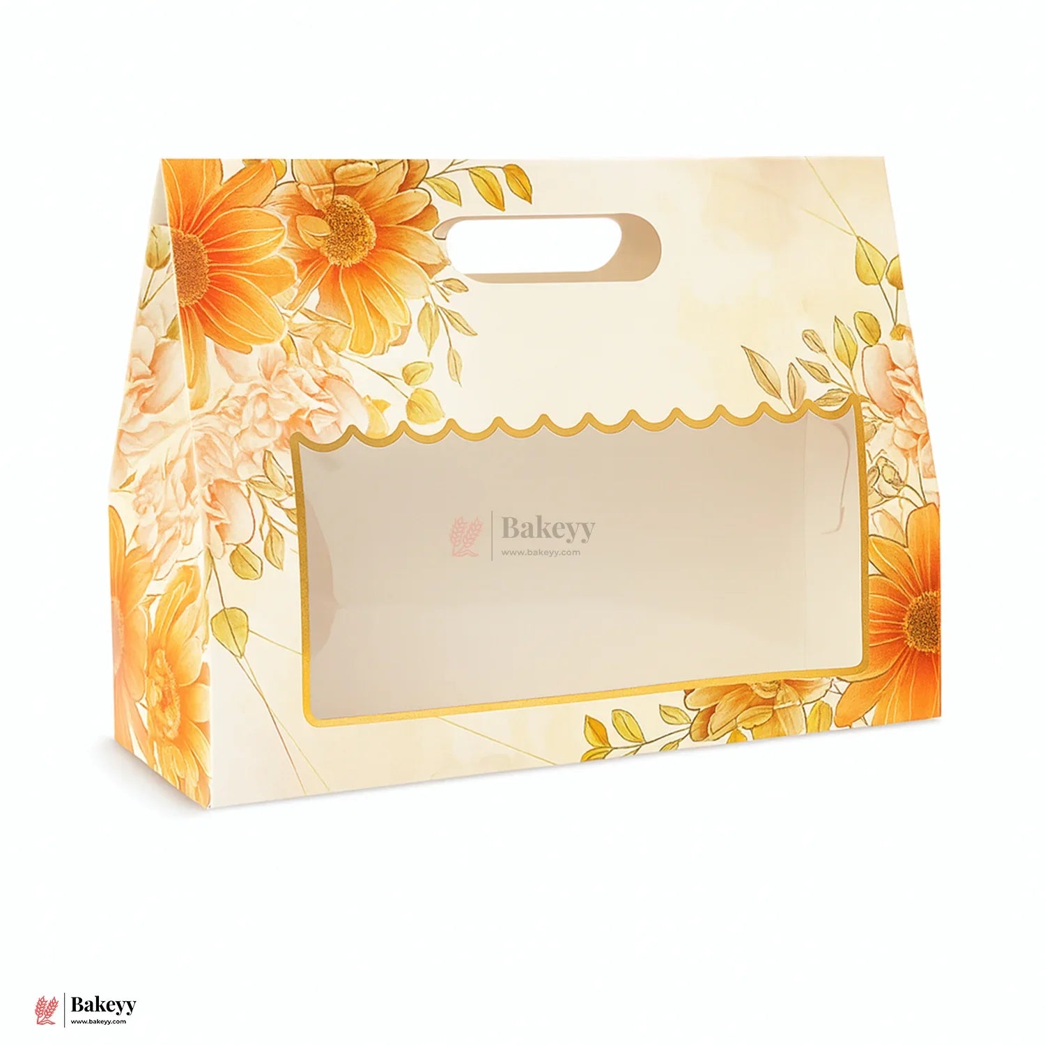 26.5x20.5x9.5cm | Floral Window Gift Box – Elegant Packaging for Every Occasion | Pack of 10