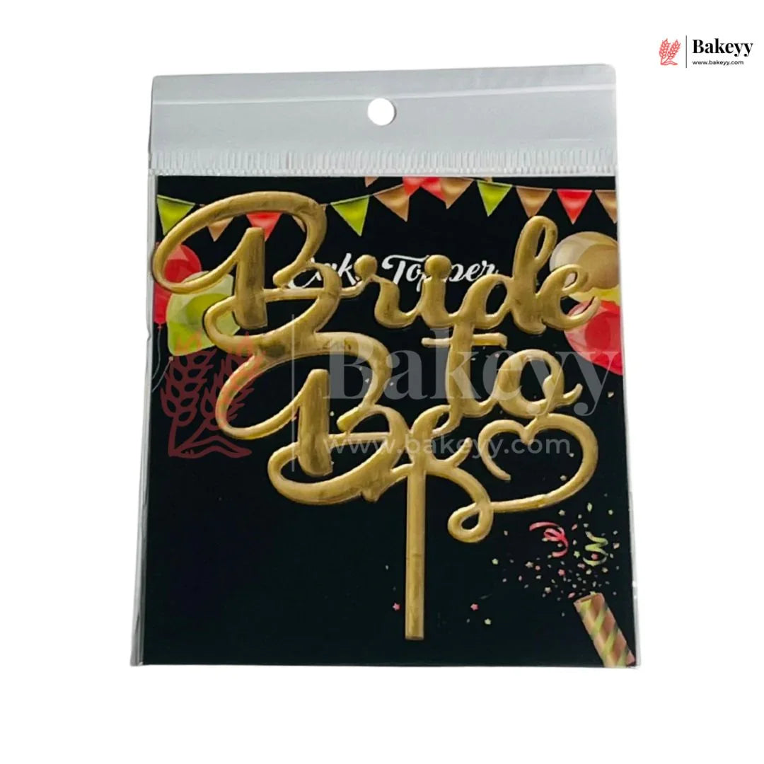 4" inch Bride To be Cake Topper