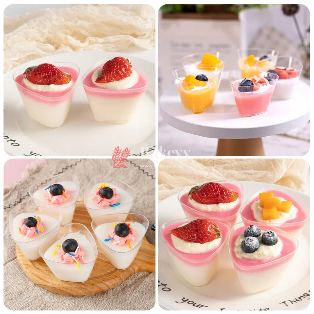 Clear Acrylic Dessert Cup | Pack Of 35 | D5 - Bakeyy.com - India - Clear Acrylic Dessert Cup | Pack Of 35 | D5 - Default Title