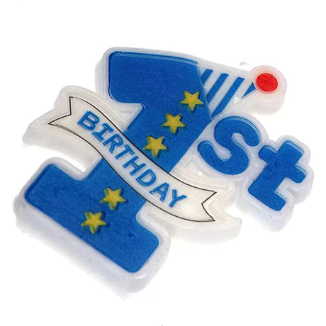 1st Brithday Candles Cake Blue Colour| 1 pcs | For Birthday, & Cake Decoration - Bakeyy.com - India - 1st Brithday Candles Cake Blue Colour| 1 pcs | For Birthday, & Cake Decoration - Default Title