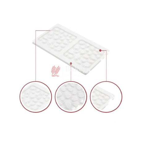 2 Cavity Silicon 3D Square Bubble shape Entremet Cake Mould Mousse Mould - Bakeyy.com - India - 2 Cavity Silicon 3D Square Bubble shape Entremet Cake Mould Mousse Mould - Default Title
