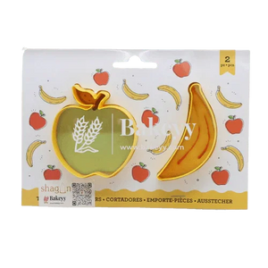 2-pieces-apple-andamp-banana-cookie-cutter-bakeyy-com-1 - Bakeyy.com