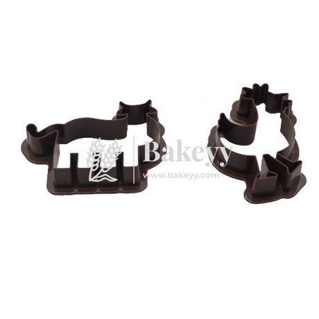 2 Pieces Cow & Hen Cookie Cutter - Bakeyy.com - India - 2 Pieces Cow & Hen Cookie Cutter - Default Title