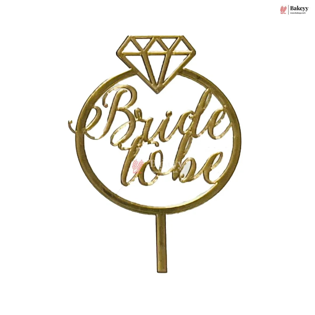 4" inch Bride To be Cake Topper