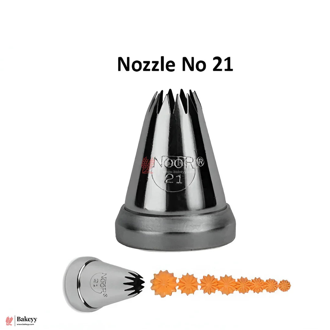 Small Nozzle No. 21 – Stainless Steel Piping Tip for Cake Decoration