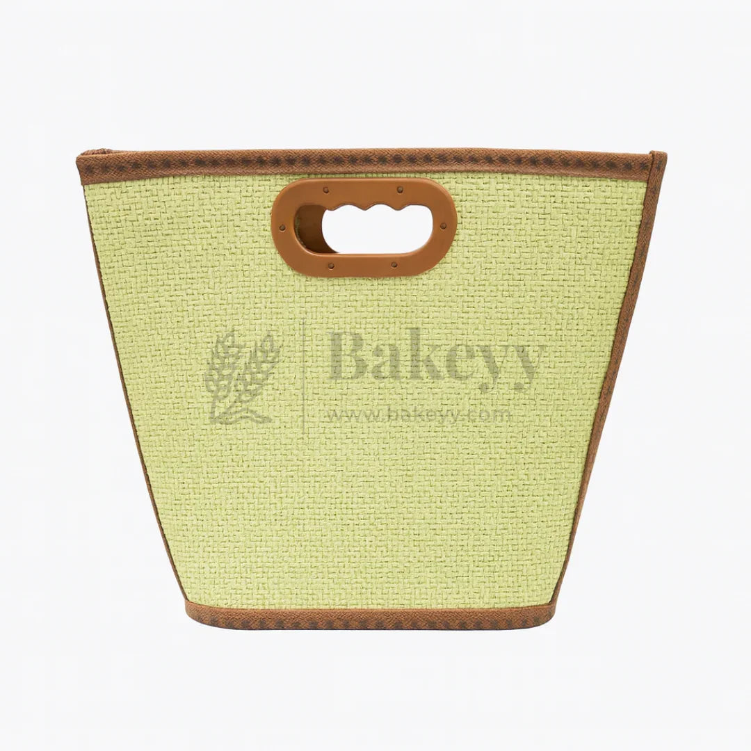 30x30 cm | Foldable Cane Baskets with Handle | 1 Piece