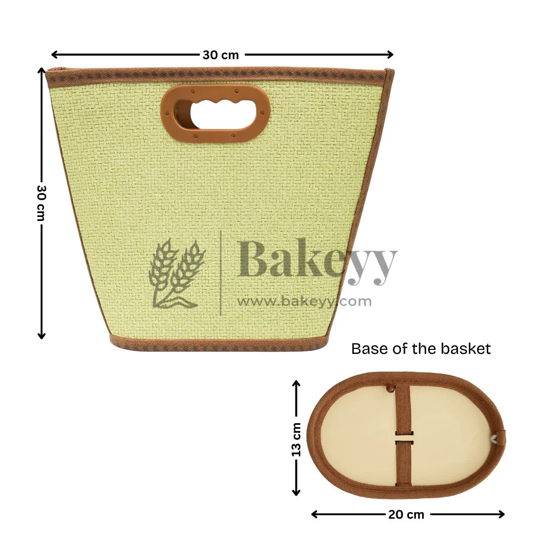 30x30 cm | Foldable Cane Baskets with Handle | 1 Piece