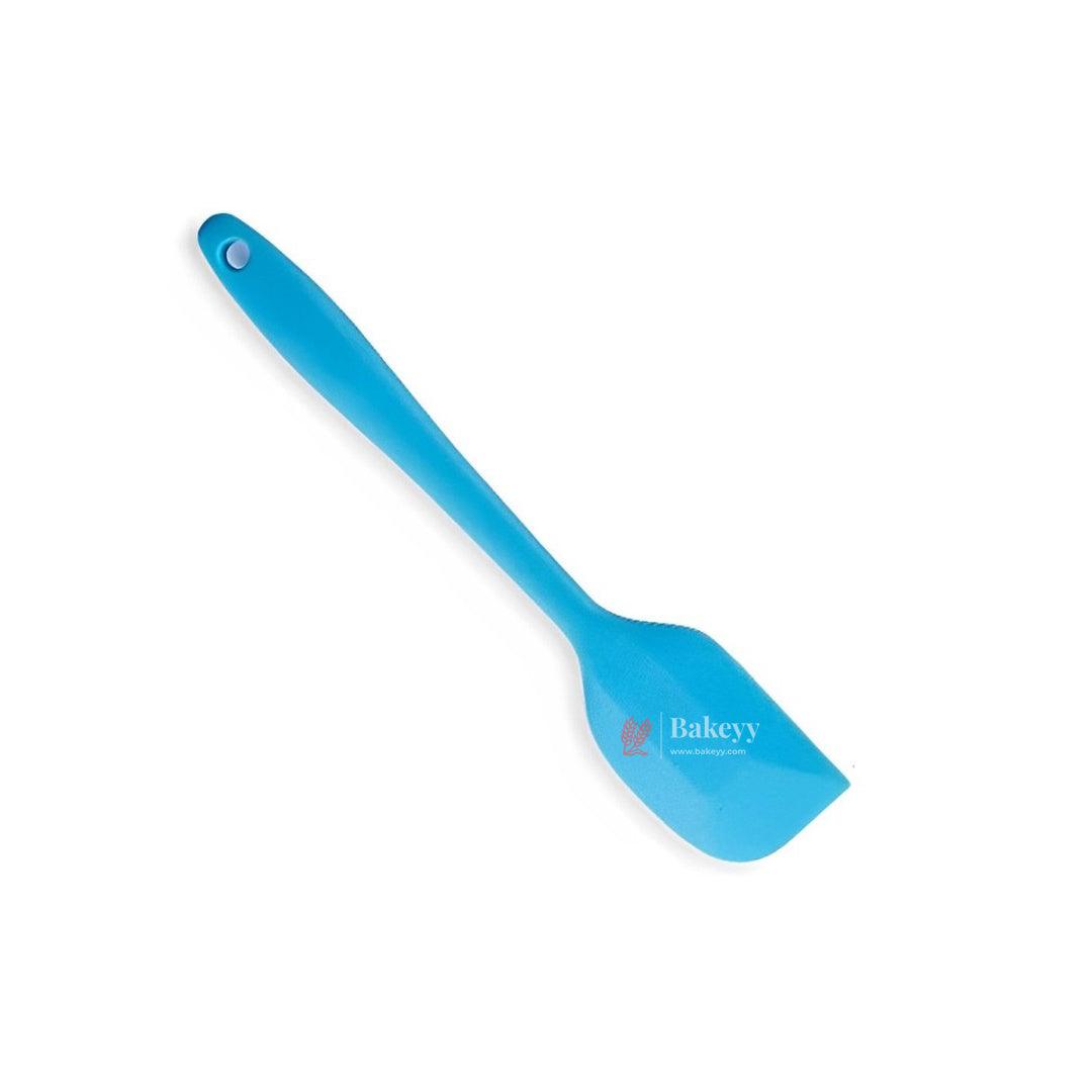 28x5cm | Big Exquitisite Silicone Spatula For Cooking Cake | Green, Blue, Red ,Orange | - Bakeyy.com - India - 28x5cm | Big Exquitisite Silicone Spatula For Cooking Cake | Green, Blue, Red ,Orange | - Blue