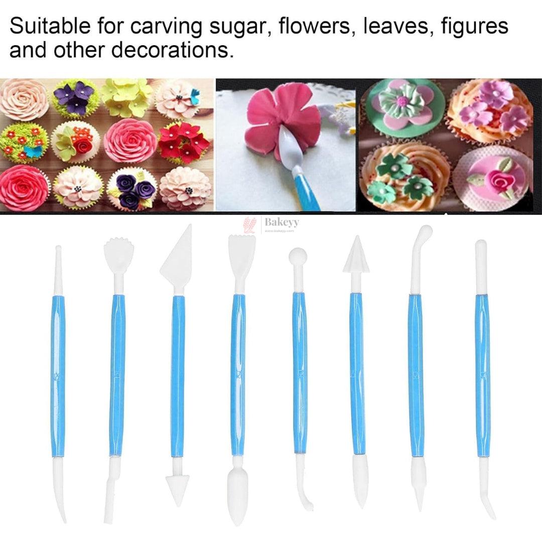 8 in 1 Plastic Cake/Fondant Decorating Tools| 1 Piece - Bakeyy.com - India - 8 in 1 Plastic Cake/Fondant Decorating Tools| 1 Piece - Default Title