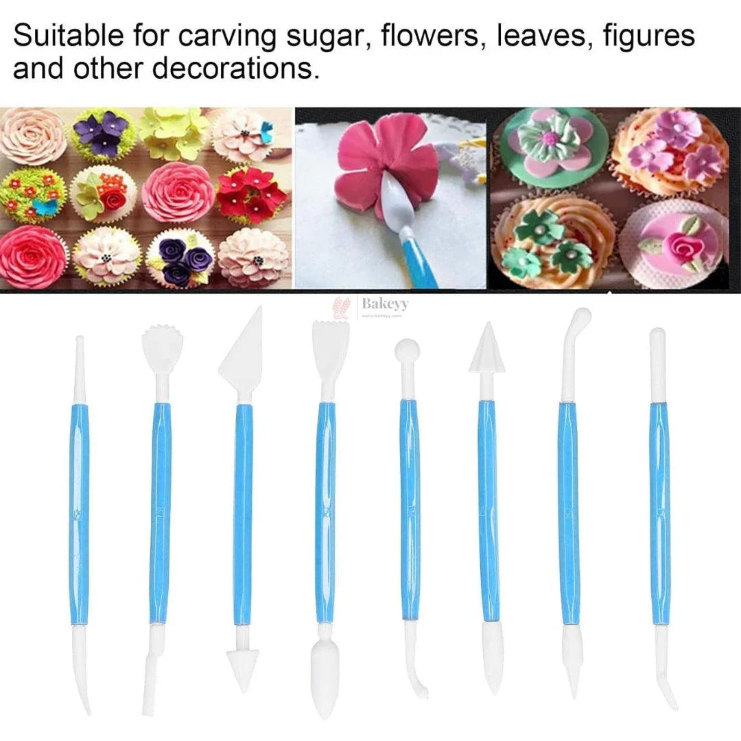 8 in 1 Plastic Cake/Fondant Decorating Tools| 1 Piece - Bakeyy.com - India - 8 in 1 Plastic Cake/Fondant Decorating Tools| 1 Piece - Default Title