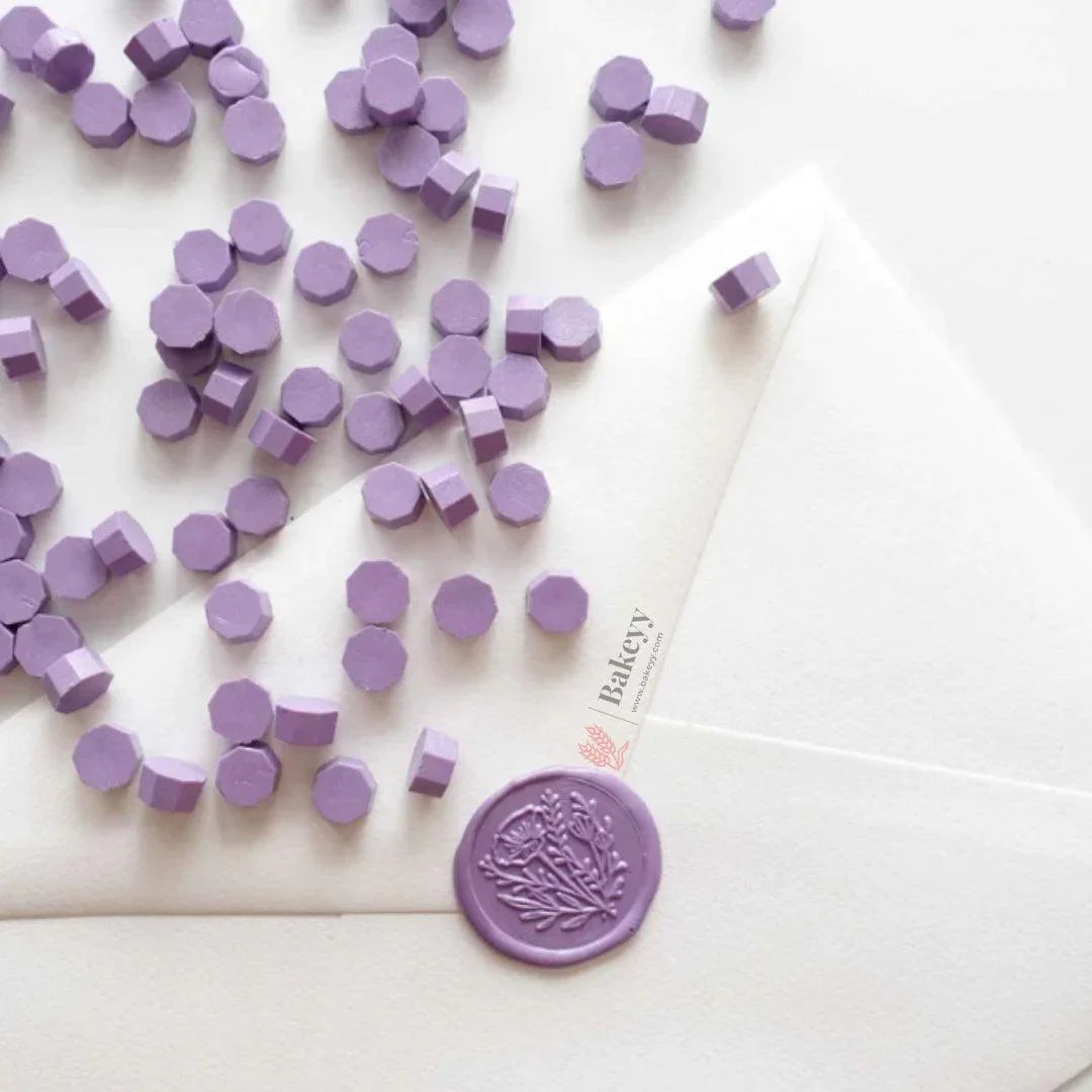Violet Wax Seal Beads, 100gm - Bakeyy.com - India - Violet Wax Seal Beads, 100gm - Default Title