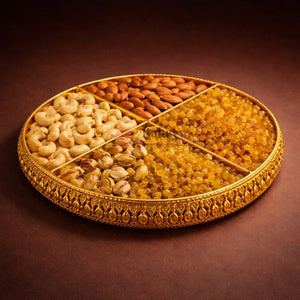 24cmLuxuriousGold_Silver4-PartitionServingTrayPackof1_2 - Bakeyy.com