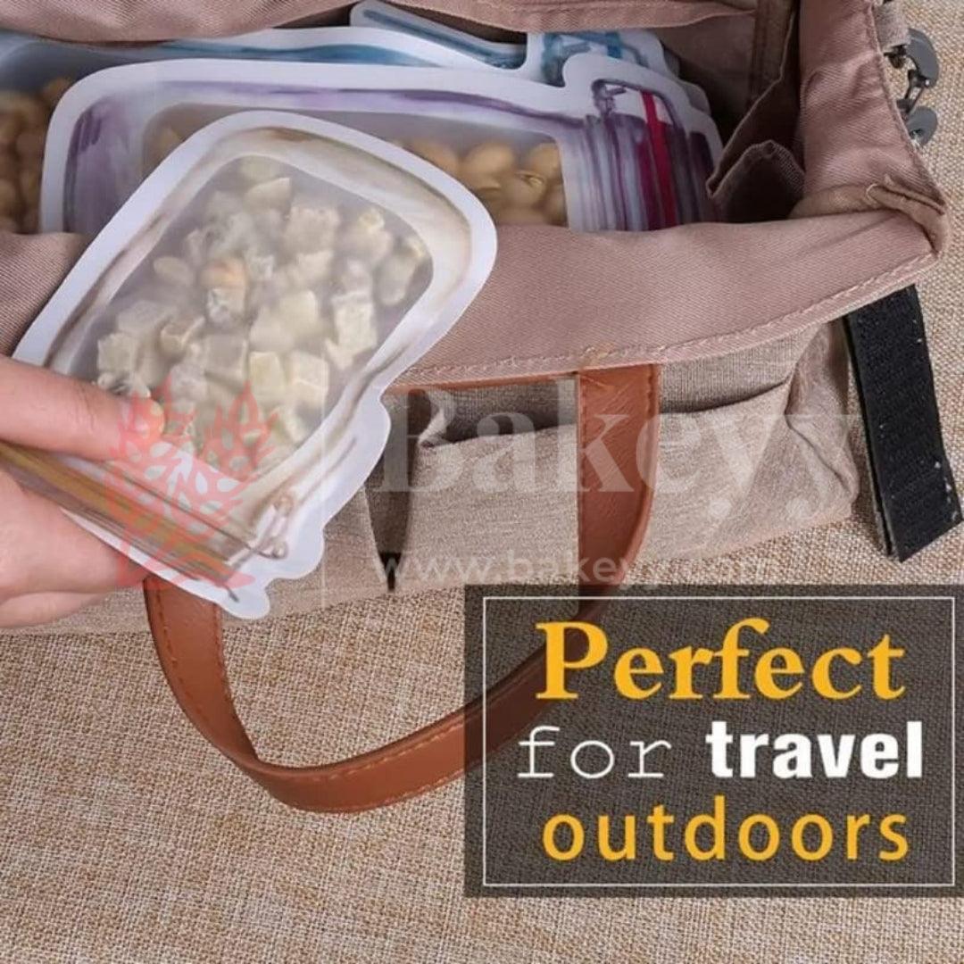 Yellow Jar Zip Lock Pouch |9.2 cm x 15 cm |Mason Jar Design| Pack of 50 - Bakeyy.com - India - Yellow Jar Zip Lock Pouch |9.2 cm x 15 cm |Mason Jar Design| Pack of 50 - Default Title