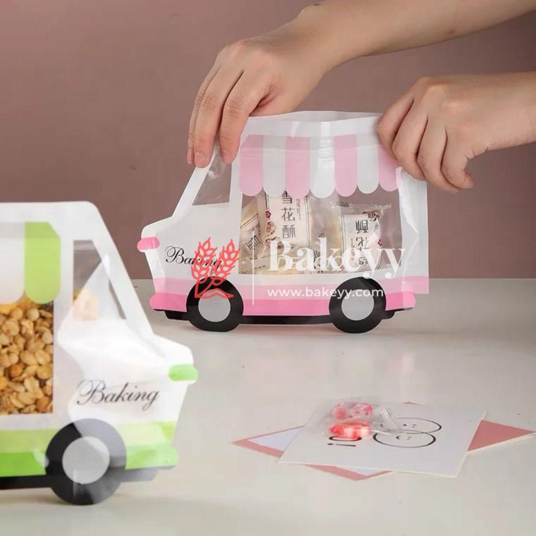 Food Truck Shaped Stand Up Pouch with Zip Lock| Cute & Reusable |Packaging for Snacks and Treats |Pack Of 50| - Bakeyy.com - India - Food Truck Shaped Stand Up Pouch with Zip Lock| Cute & Reusable |Packaging for Snacks and Treats |Pack Of 50| - Default Title
