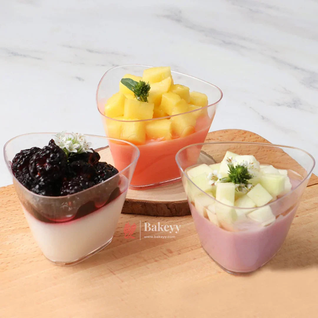 Clear Acrylic Dessert Cup | Pack Of 35 | D5 - Bakeyy.com - India - Clear Acrylic Dessert Cup | Pack Of 35 | D5 - Default Title